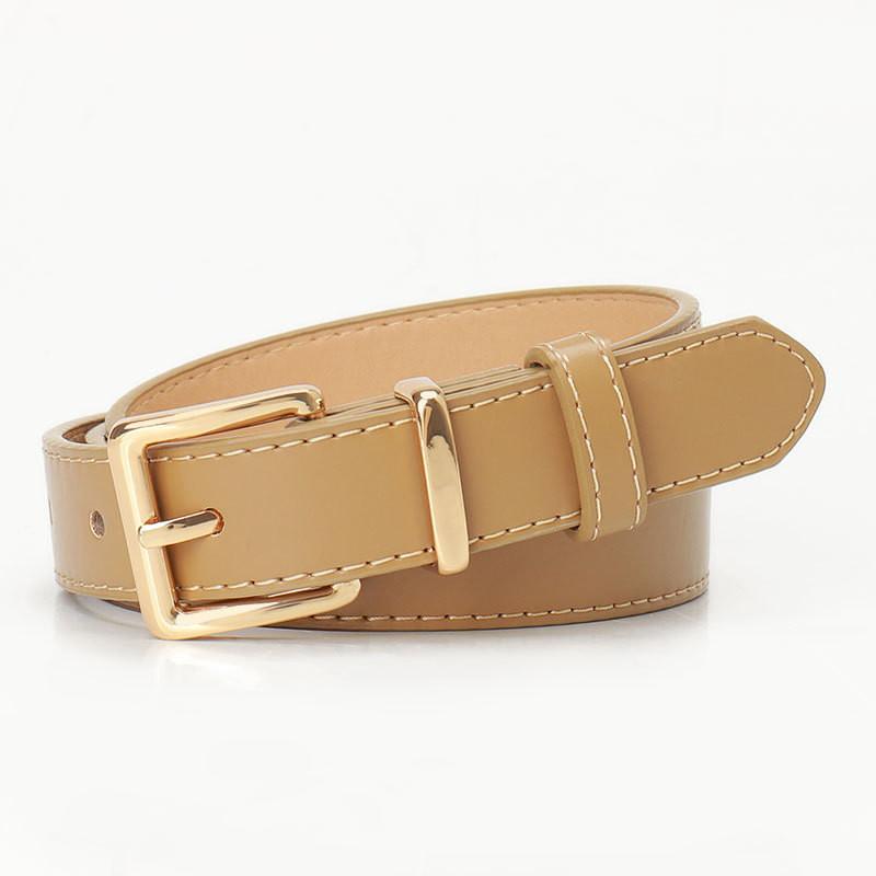 Elegant Faux Leather Womens Belt With Alloy Buckle For Daily Dress And Student Style