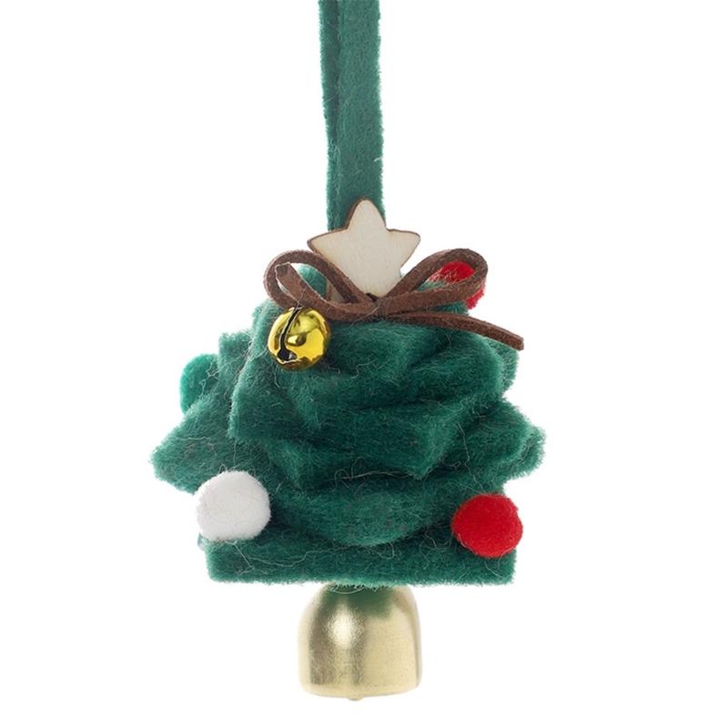 Miniature Christmas Tree Decoration Handmade Tiny Felted Holiday Tree Ornament For Mantels Bedroom Vehicle Interiors