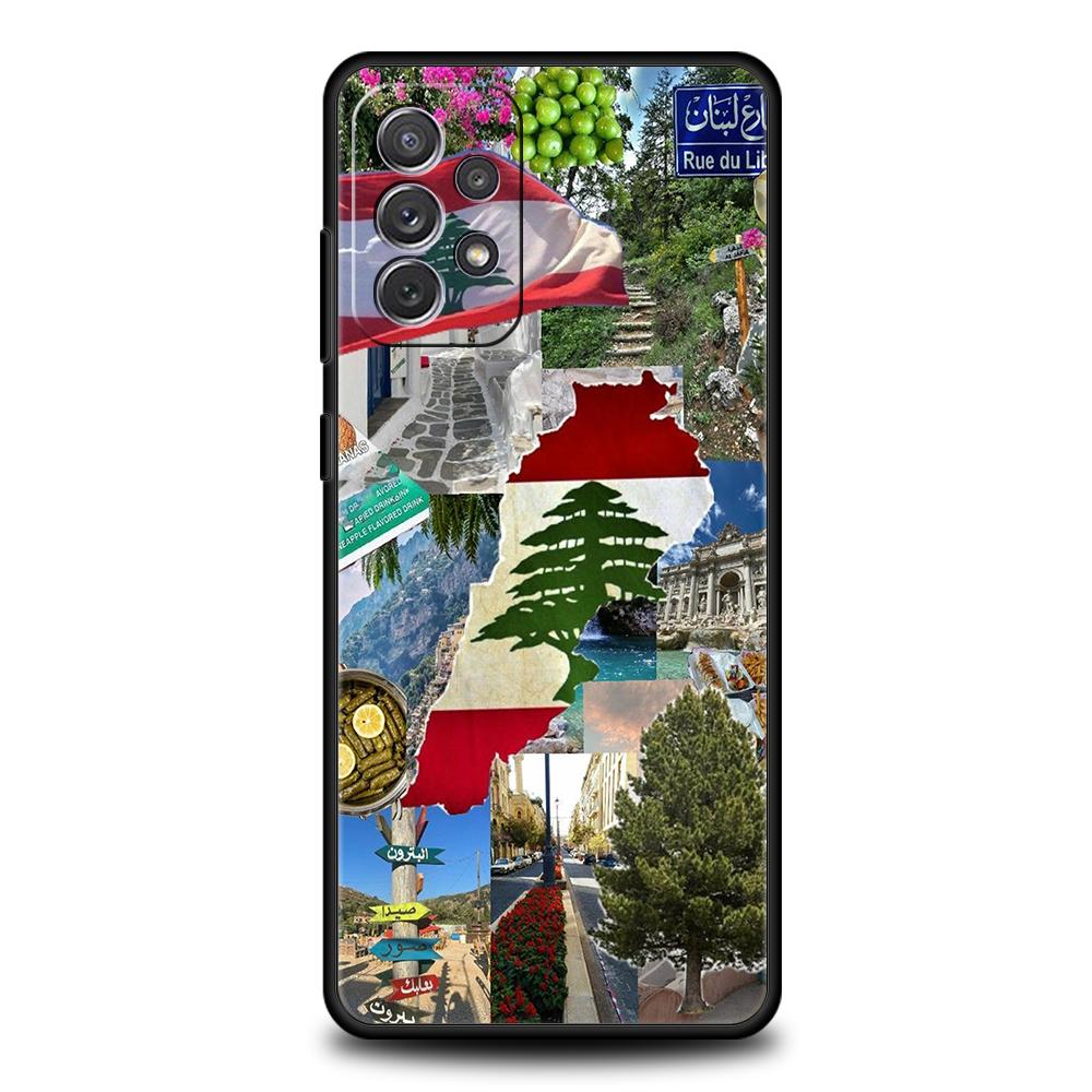 Phone Case For Samsung A15 A13 A35 A55 A51 A71 A41 A31 A21S A03S A05 A17 A23 A25 A33 A53 A73 5G A07 4G Cover Beirut Lebanon Flag Samsung A05