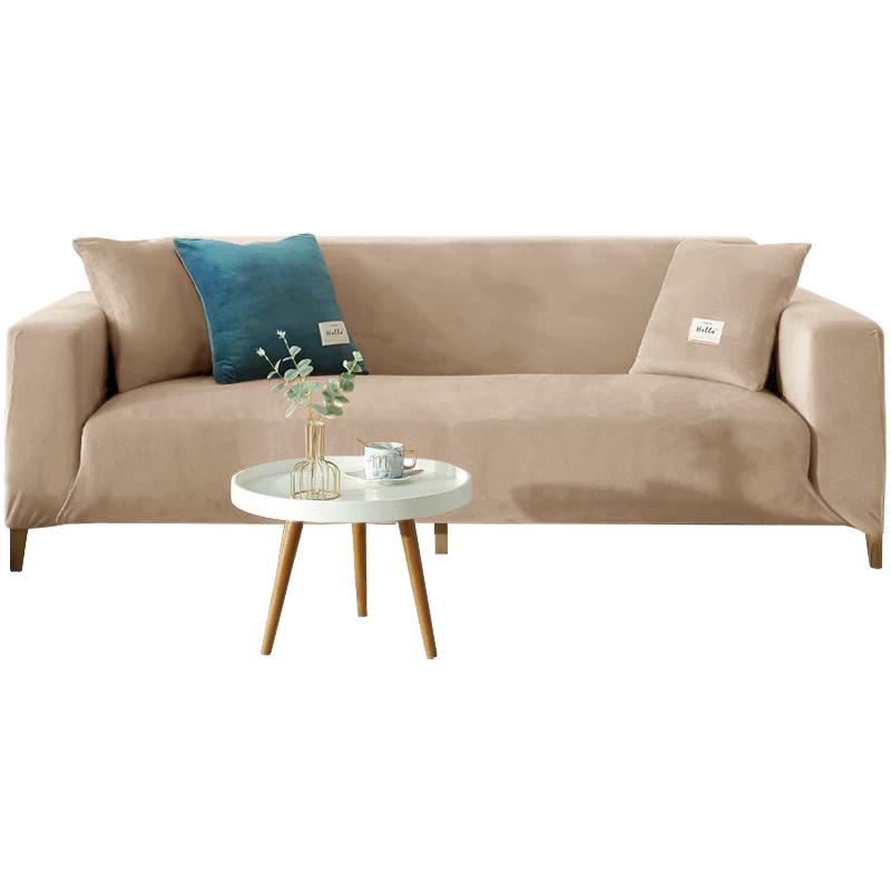 1pc Velvet Sofa Cover Winter Warmth Sofa Protection Cover Elastic Fabric Anti-slip Sofa Slipcover Pet Scratch Sofa Cushion Cover