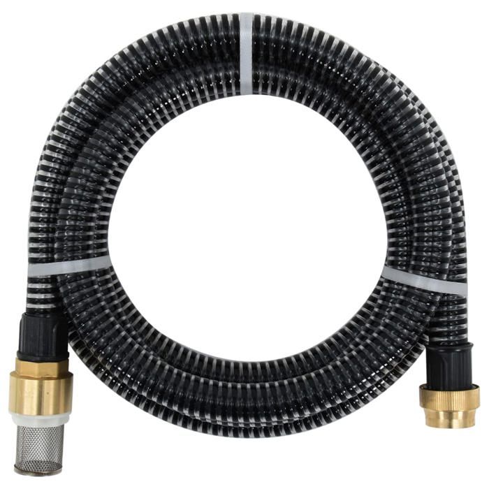 VidaXL Suction Hose with Black Brass Fittings 1.1" 4 M PVC 151056
