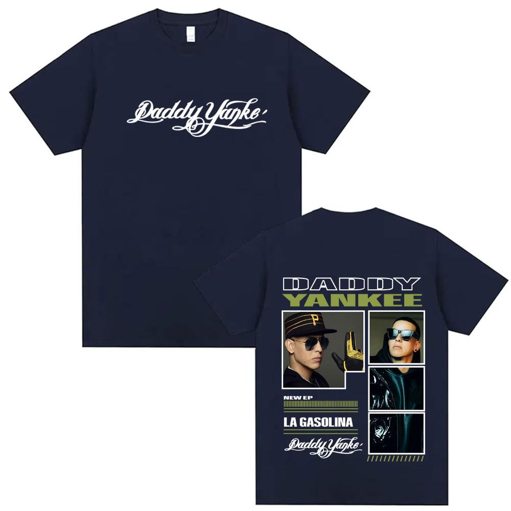 Rapper Daddy Yankee Album Tour Merch Trička Pánské oblečení Retro Street Hip Hop Oversized Tričko Unisex 100% Bavlněné Tričko
