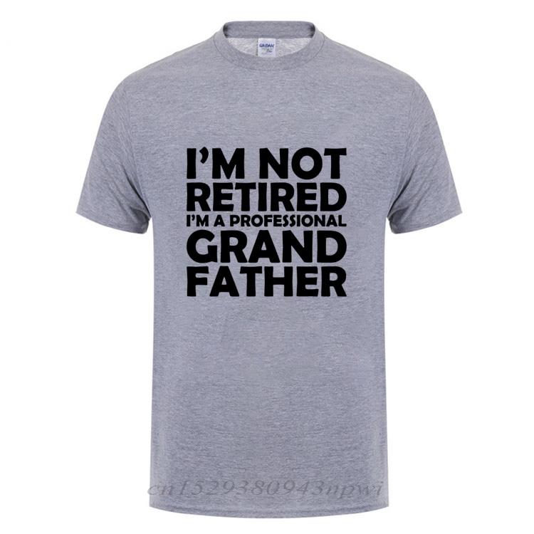 Im Not Retired Im A Professional Grandpa Cotton TShirt T Shirt Fathers Day Present Funny Birthday Gift For Grandfather