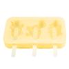 Cute Ice Cream Mould Heat-resistant Silicone Molds 3 Slots Non-stick Food Grade Animal Molds Baking Tool Kitchenware Kitchen