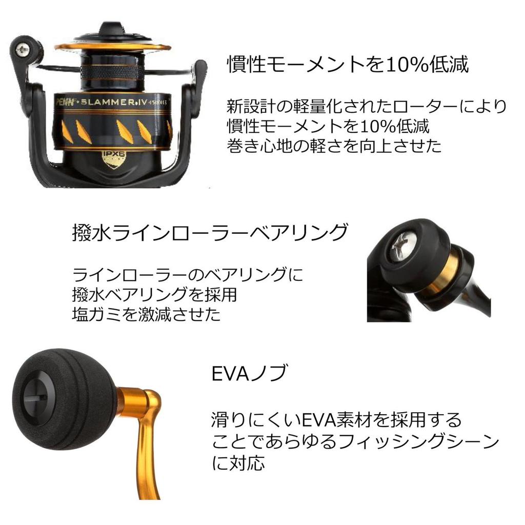 Used New Penn SLAIV2500 Slammer IV 2500 Spinning Fishing Reel Front Drag 1545759