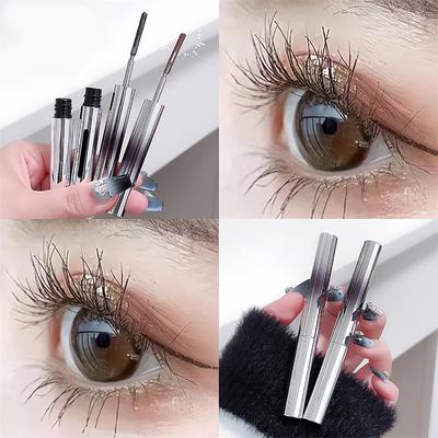 Mascara Iron Wand, mascara noir lavable en métal, mascara sans brosse en métal, mascara waterproof longue durée