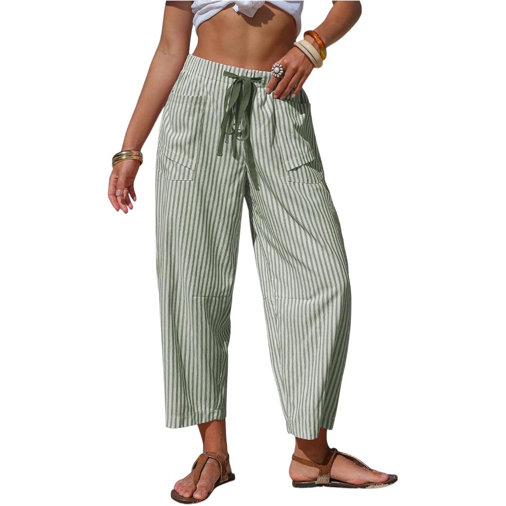 Pantaloni dritti da donna Pantaloni casual alla moda Pantaloni Harlan a nove punti