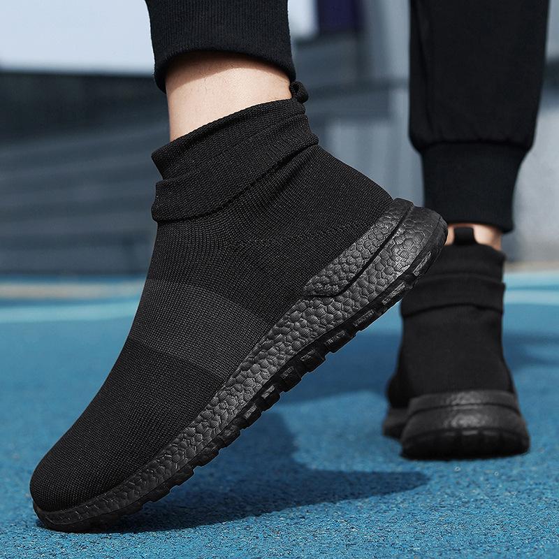 Sommer Außenhandel Übergröße 47 neue leichte Ein-Pedal-Faulenzerschuhe atmungsaktives Mesh stoßdämpfende Socken Schuhe Paar Mesh-Schuhe