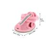 4Pcs Pet Sandals for Dogs Breathable Mesh Summer Shoes Anti-Slip Comfortable Fit Hot Ground Protection Size 4 Pink