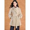 Kebeier Women's Irregular Design Winter Wool Coat