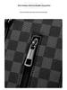 Men's Korean-Style Plaid Business Handbag: Trendy Large-Capacity Shoulder Bag & Briefcase