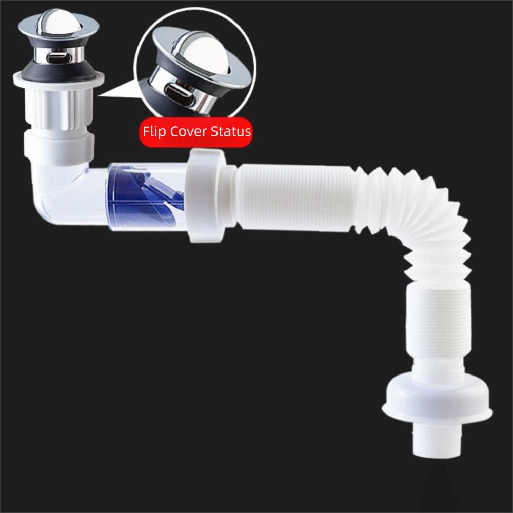 Flip-Top Sink Drain Anti Clogging Sink Deodorising Strainer  Kitchen Bathroom Accessories