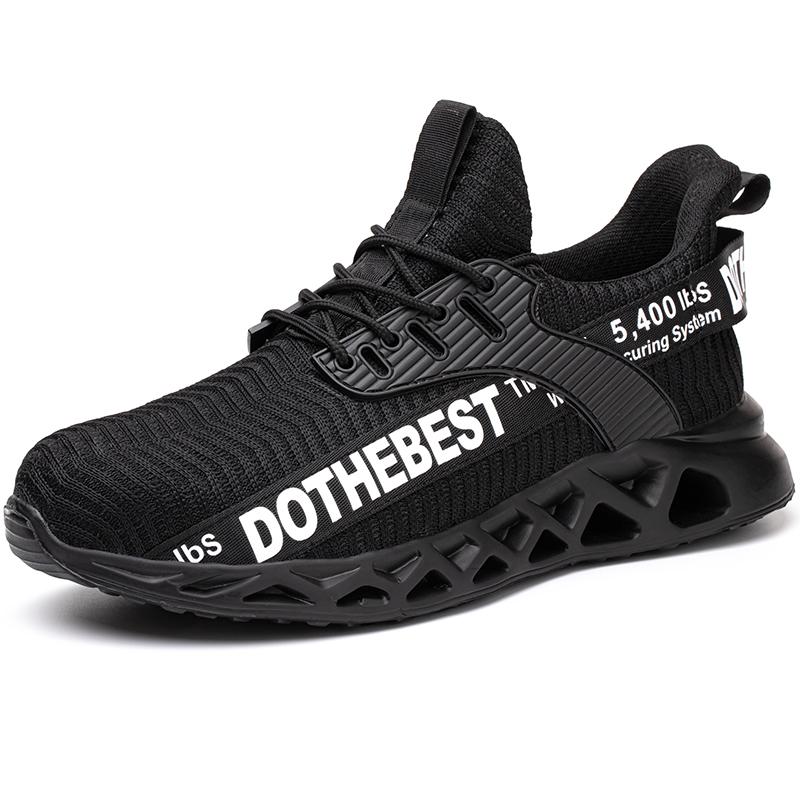 Fashion Sneaker Sicherheitsschuhe mit Stahlkappe für Herren, pannensichere Arbeitsschuhe, Sicherheitsschuhe, unzerstörbare Bauschuhe 41
