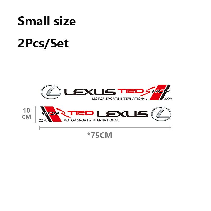 

2Pcs Car styling Decoration Stickers Emblem Decal Accessories For Lexus F SPORT ES RX NX LS UX LM LX GX LC RZ IS CT GS RC HS SC
