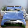 Soccer ball and grass. Bedding sets Duvet cover sets Duvet covers Pillowcases(1 * Duvet Cover 2 * Pillowcases without duvet insert)
