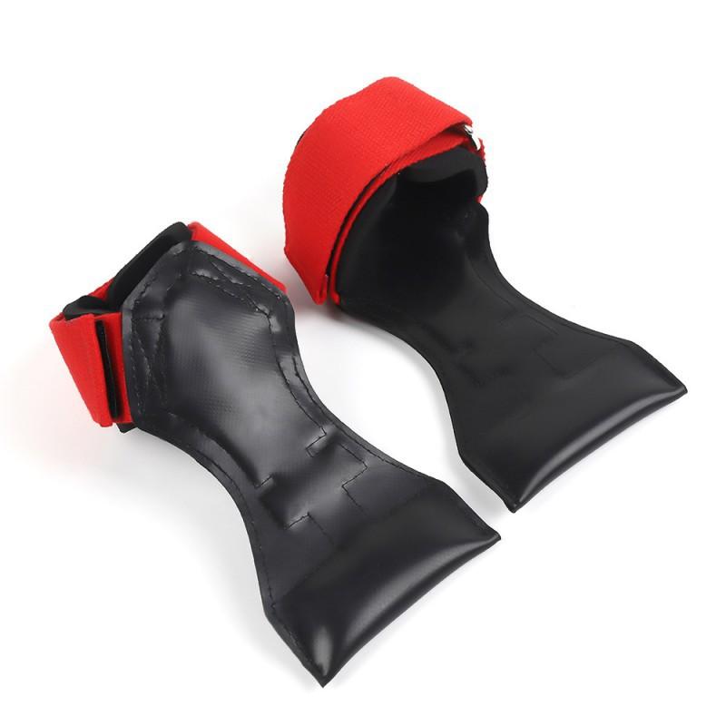 

Hard-drawn Power-assisted Belt With Rubber Wristbands Fitness Universal Gloves Sports Bench Press Weightlifting Palm Protection Men Women красный