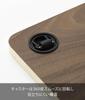 Yamazaki RIN Interior Low Platform W30 x D30 x with Discreet 10064 Cart, Square, Brown, H3.1cm, Casters, Compact,