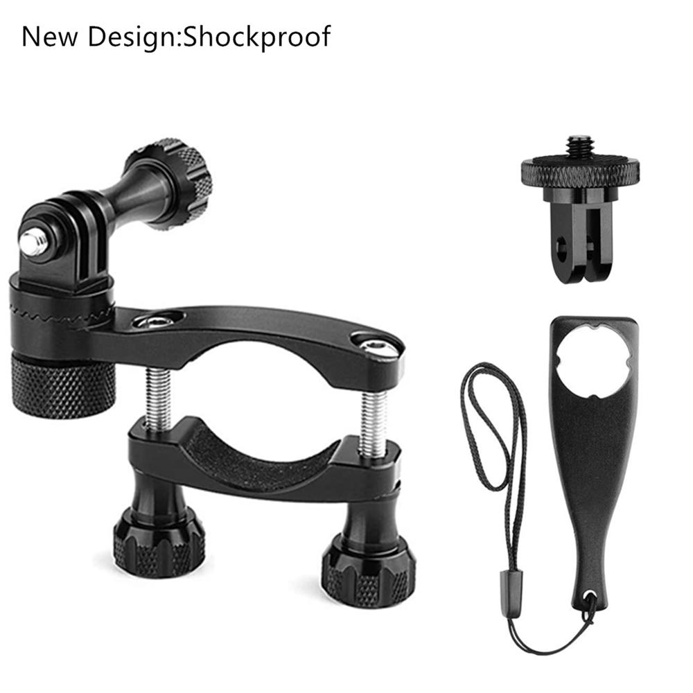 360 Degrees Rotary Aluminum Bike Bicycle Handlebar Mount for Gopro Hero 13 12 11 10 9 4Session 1/4 Screw Action Camera Mounting