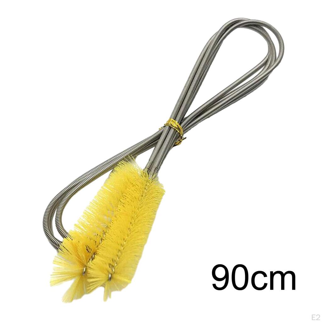 Aquarium Filter Brush Flexible Nylon Pipe 35.43" Double Ended Hose for Drinking Bottles