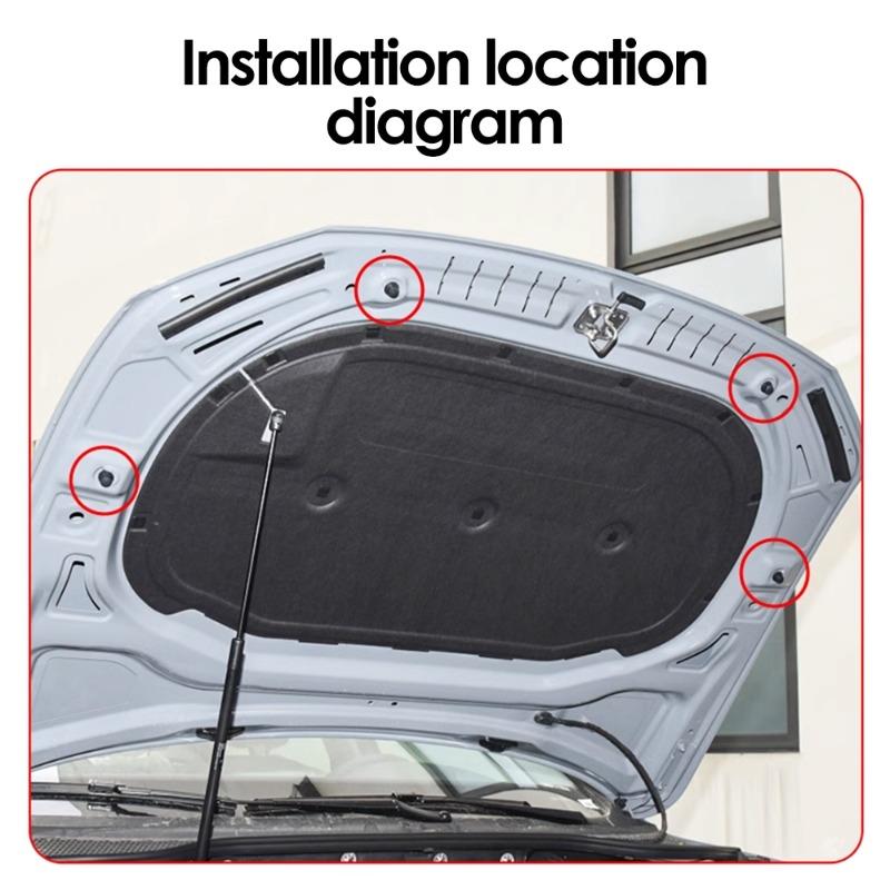 Anti-collision Rubber Mat For Car Engine Cover Engine Cover Rubber Pier Mounting Grommet For VW Maiten CC