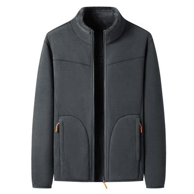 Reißverschluss Strickjacke Pullover Herren Winter Fleece Kleidung Frauen tragen Coral Fleece Jacke Winter Kleidung