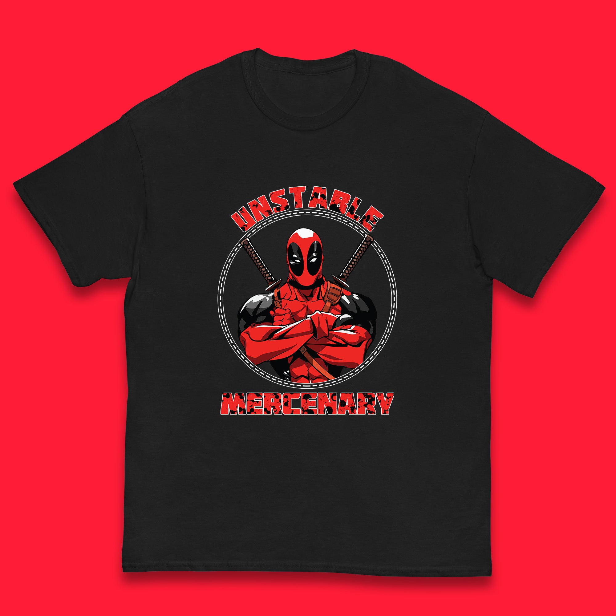 The Unstable Mercenary Funny Deadpool Marvel Deadpool Marvel Comics Superhero Fictional Character Kids T Shirt 110