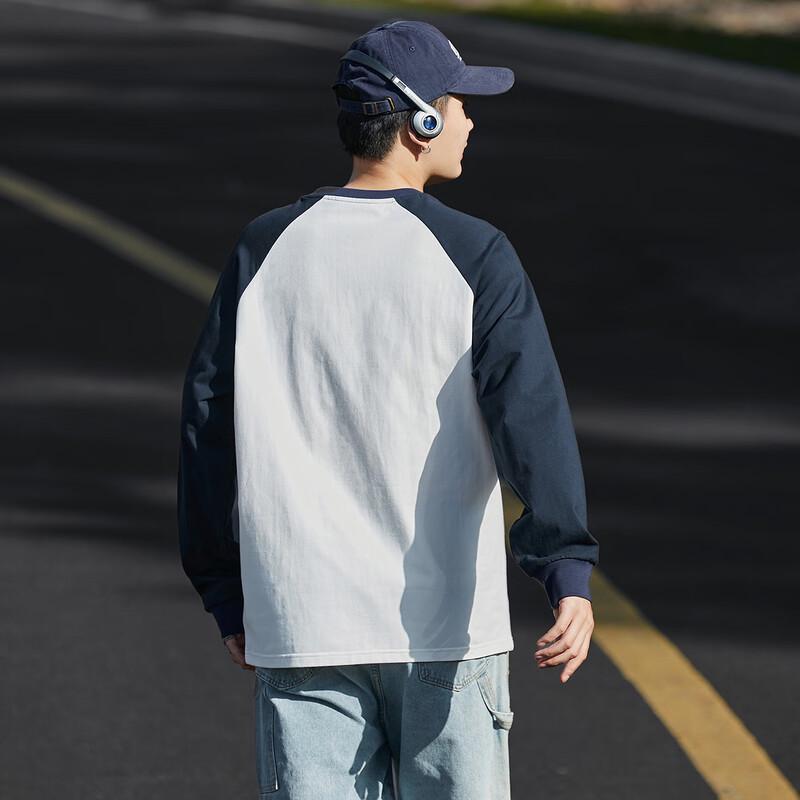 Męska koszulka z haftem i raglanowymi rękawami TonLion