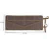 Denifiter Wrench Roll Up Pouch, Heavy Duty Waxed Canvas Tool Roll Bag Tool Organizer Bag With 20+4 Pockets (Brown)