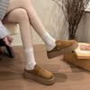One foot on the muller bag head and half slippers for women to wear in the autumn and winter of 2025, the new thick-soled heightening retro Birkenst