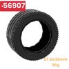 2pcs/lot Building Block Tire Wheel Motorcycle Tyre Car Truck Hub 45982 54120 80279 56907 44771 23799 23798 92912 Brick MOC Set