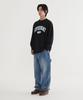 COVERNAT Slub Arch Logo Long Sleeve Black