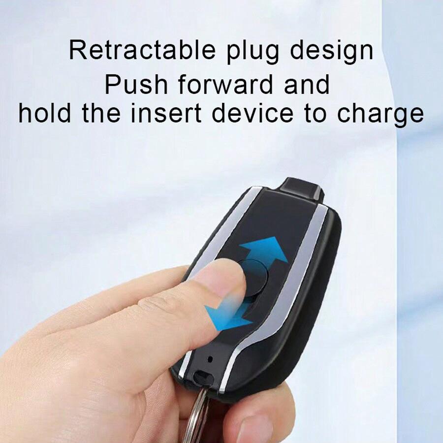 Mini Keychain Portable Charger; Compact and Portable Power Bank