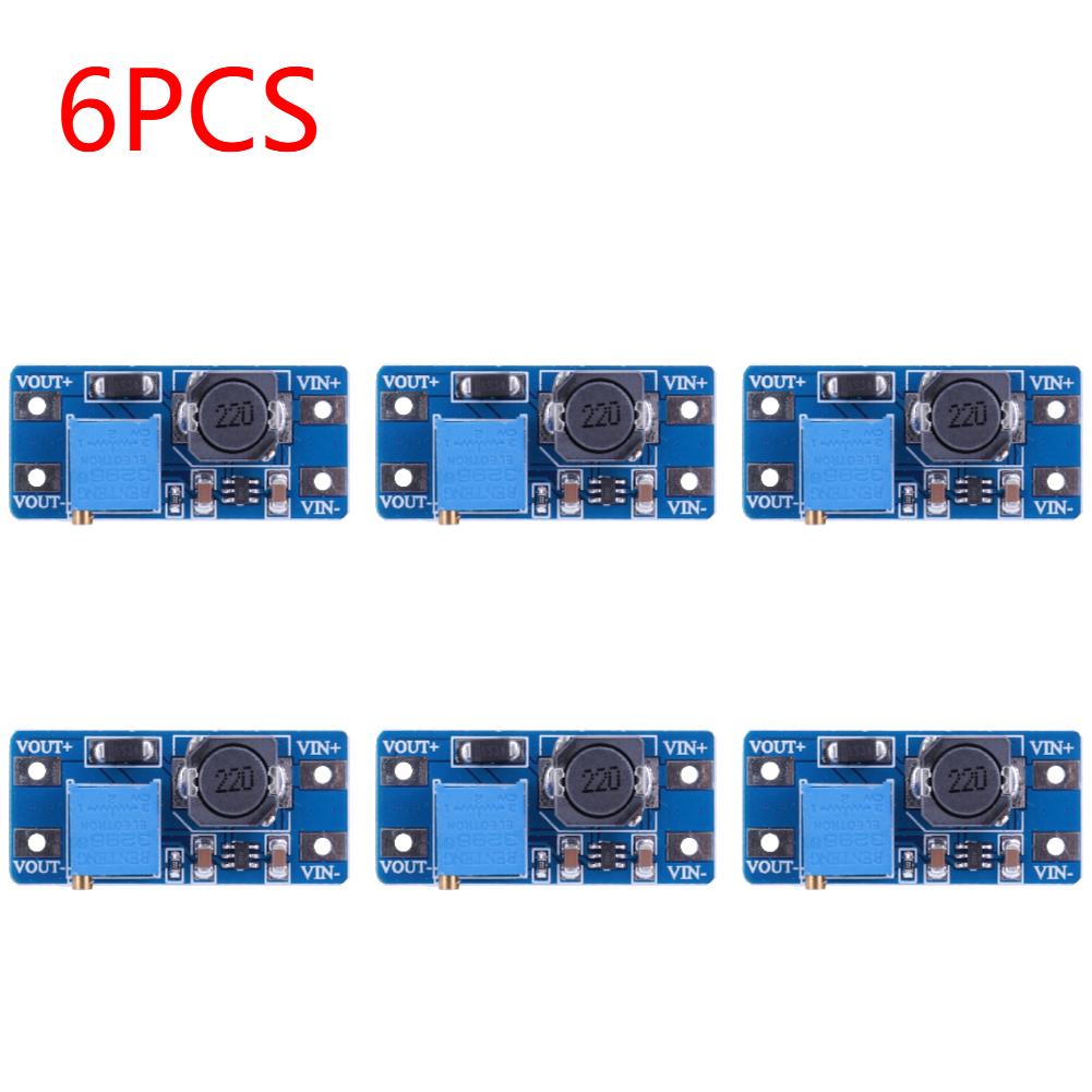 10PCS MT3608 Adjustable Step Up Converter Module DC-DC Booster Power Supply Module Voltage Regulator 2A Max 2V-24V To 5/9/12/28V