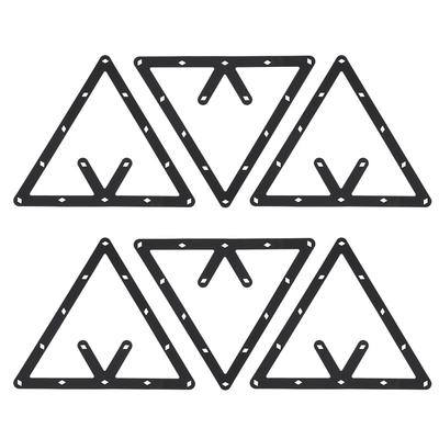6 Teile/satz Billard Rack Schwarz Dreieck Ball Halter Positionierung Billardtisch Pool Queue Zubehör