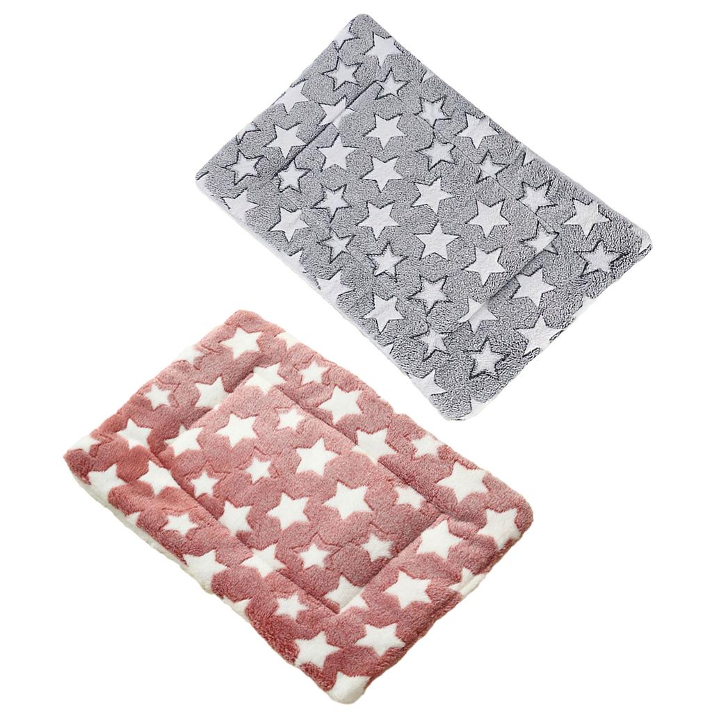 2pcs Small Animal Bed Pad Pet Bed Cushion Cage Accessories Toy Hamster Plush Bedding Mat for Chipmunks Rabbit Winter Mat
