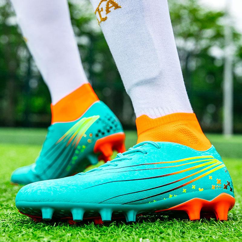 Außenhandel große größe fußball schuhe männlichen gebrochen nägel grundschüler jugendlichen paar kunstrasen spike training schuhe