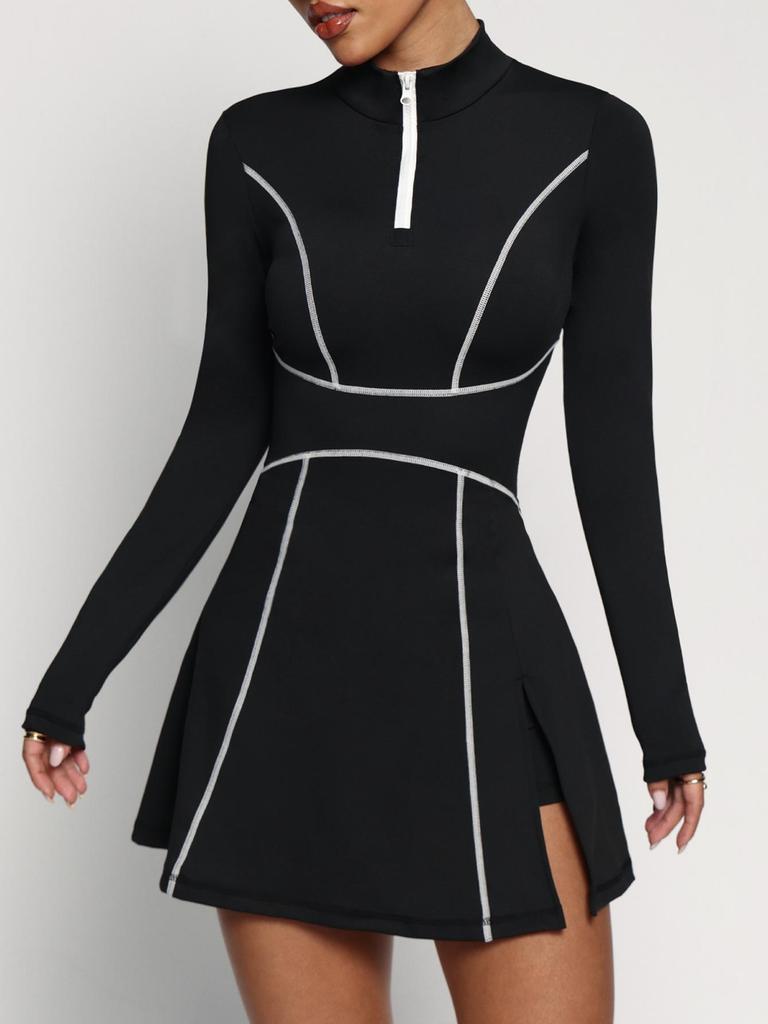 Women's High-Waist Sports Skort: Spring/Summer Casual Fitness Tennis Skirt