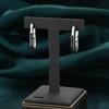 Black Awn Schwarze Schmuck-Creolen für Frauen, Hoop-Ohr-Geschenk-Ohrring