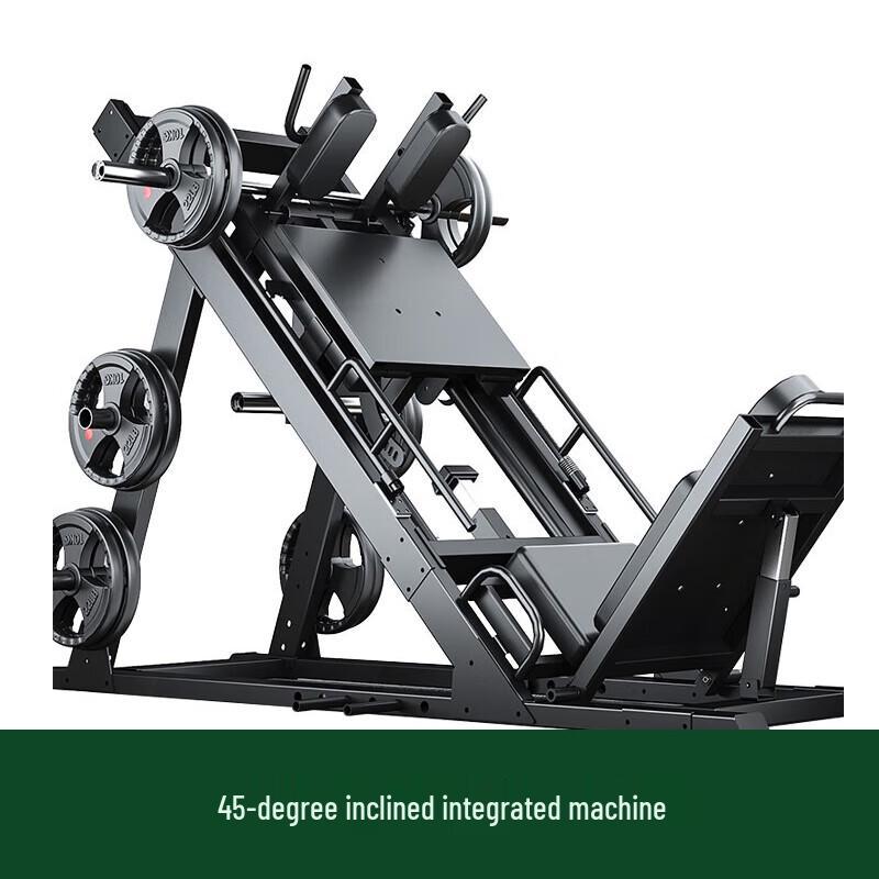 Commercial 45-Degree Incline Leg Press Hack Squat Combo Machine