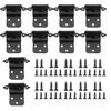 10 Pcs American Hinges Inset Spring Matte Cabinet Hinges Self Closing Low Noise High Strength Kitchen Bathroom Door Hardware