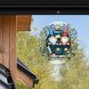 10 Inch Christmas Gnome Wind Spinner 3D Kinetic Metal Hanging Decor with 360 Rotating Hook Outdoor Indoor Garden Yard Holiday Gift for Women Men