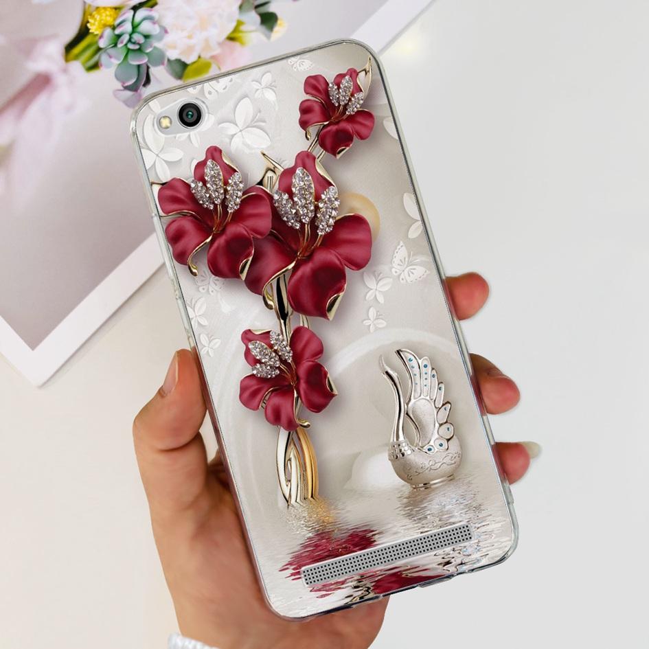 For Xiaomi Redmi 4A Case Fashion Butterfly Transparent Silicone Soft Cover For Xiaomi Redmi 5A Funda Redmi5A Redmi4A Phone Cases