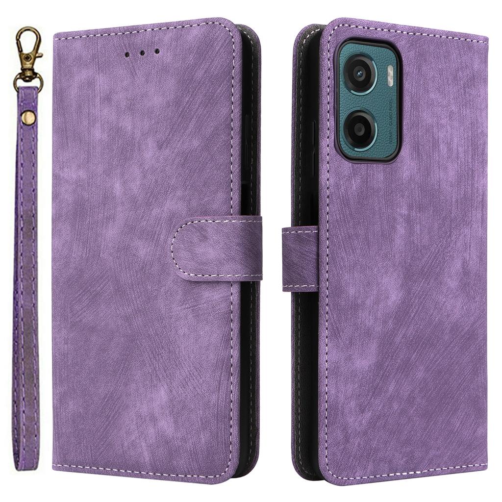 For Motorola Moto G05 4G/E15 4G Wallet Case RFID Blocking PU Leather Cover Stand View
