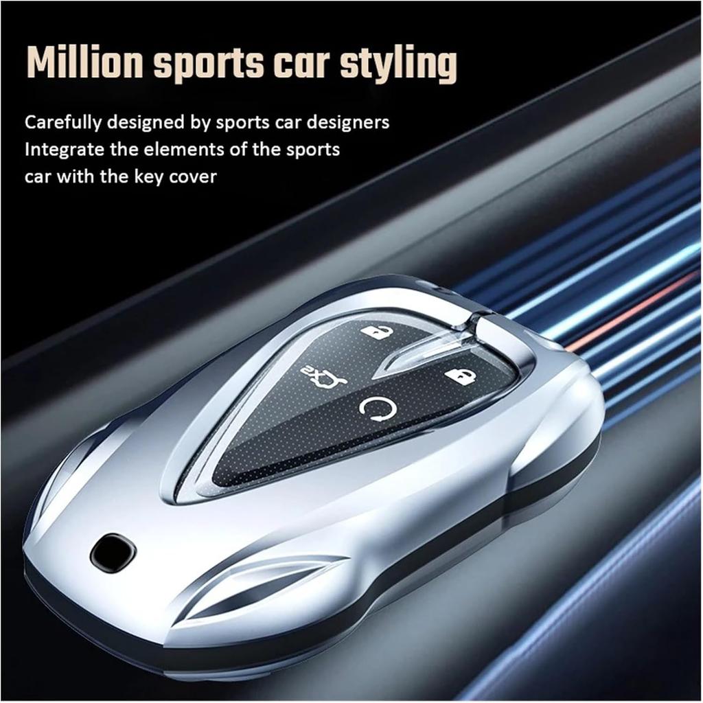 Car Key Cover Zinc Alloy Luxury Shell for Changan CS35PLUS CS55PLUS CS75PLUS CS85 CS55 CS15 CS95 CS75 Eado Fit for UNI-T K Car Key Cover Shell (Gun