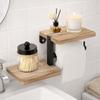 Space Saving Wall Mounted Toilet Paper Holder High Load-bearing Countertop Organizer  Kitchen