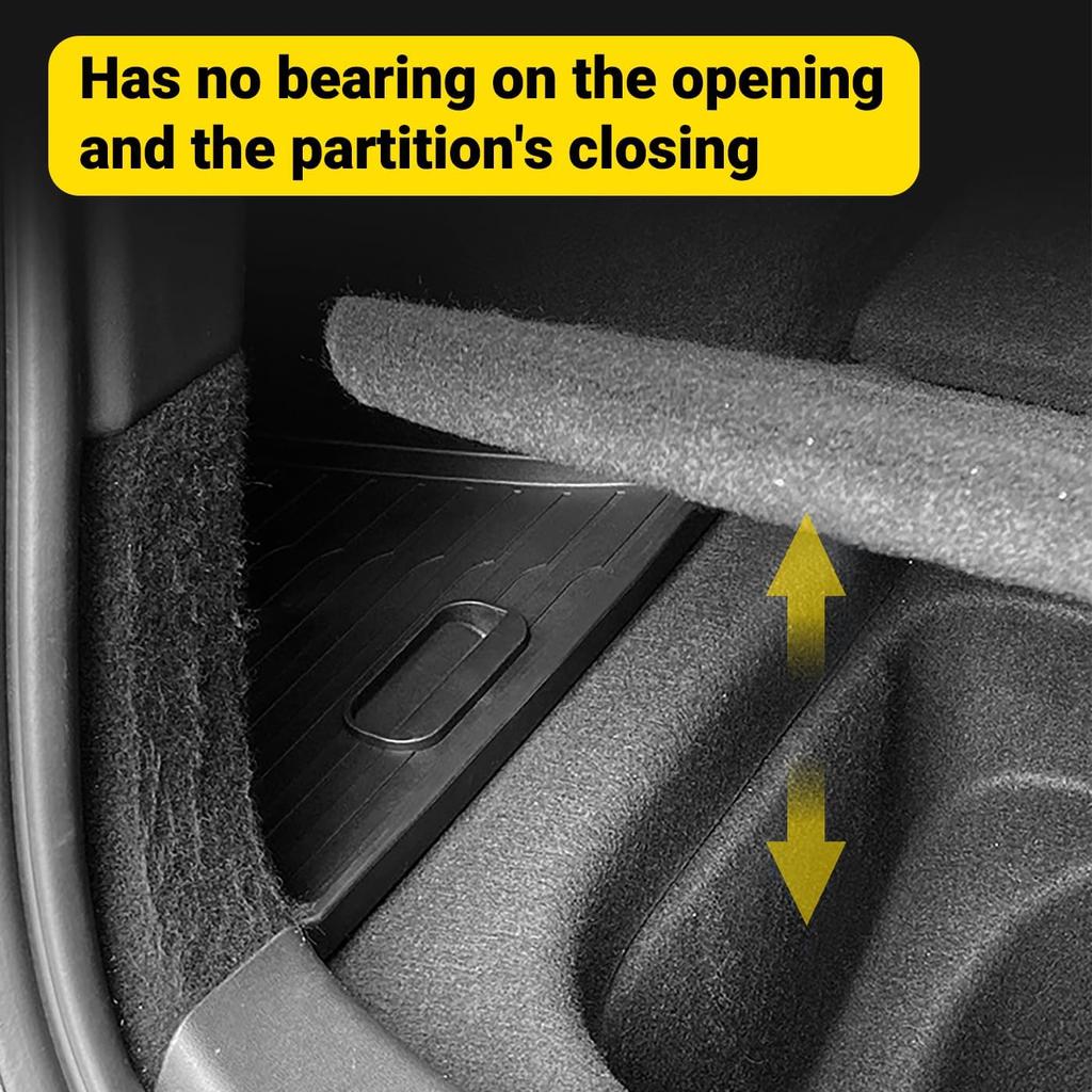 For 2024 2025 Tesla Model 3 Highland Rear Trunk Organizer Side Storage Box Boot Mat Bins TPE Flocking Lids Cover Car Accessories