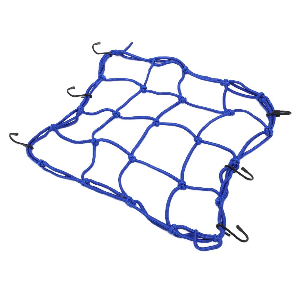 Cargo Net Nylon Tough Elastic Luggage Net with Hooks for Road Mountain Bicycles Motorcycles