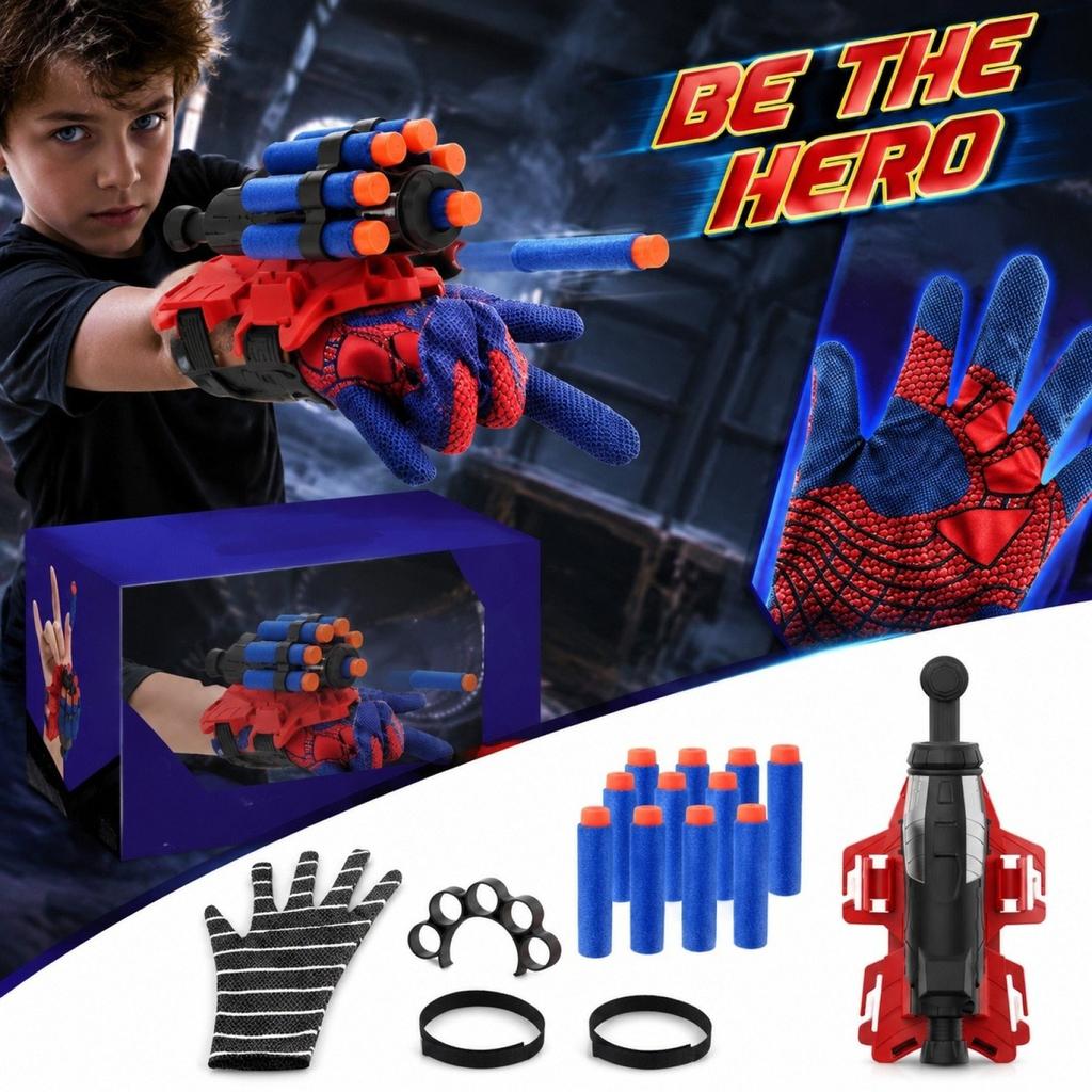 Themed Wrist Toy with Plastic Darts for Kids - Color Box Set