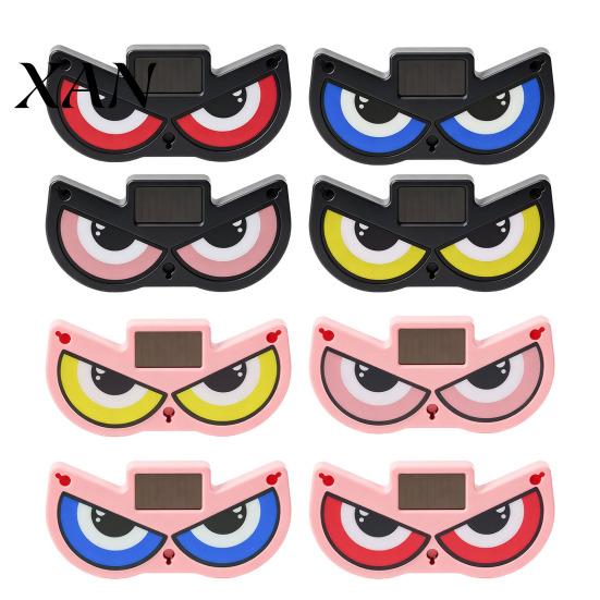 Car Enthusiast Night Display Solar Demon Eye Window Light, Dynamic LED Light with Smart Customized Vehicle Interior Atmosphere Sensor Modes,