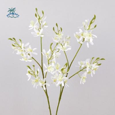 Small Butterfly Orchid Artificial Vanda Orchid Flower Real Touch Realistic Faux Mini Phalaenopsis Handmade 72cm